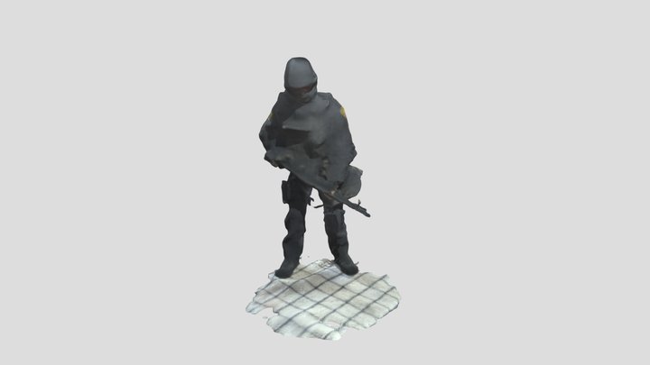 SWAT Action Figure (Test 1) 3D Model