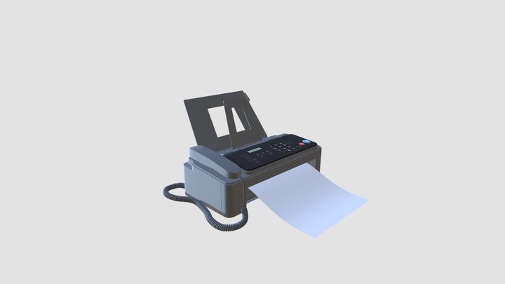 fax machine 3D Model