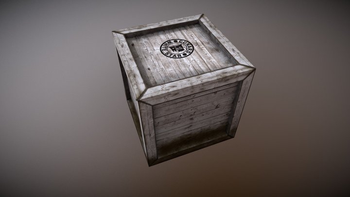 My first crate 3D Model