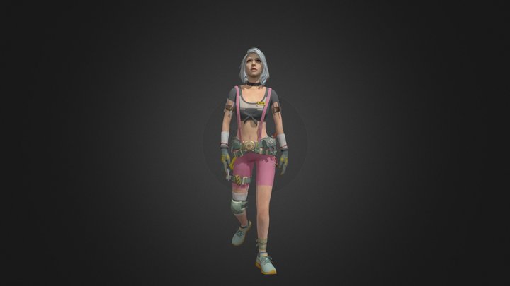 PUBG Sara Shoved Reaction – Modello 3D gratuito STL