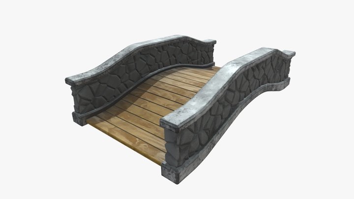 Stylized Bridge 3D Model
