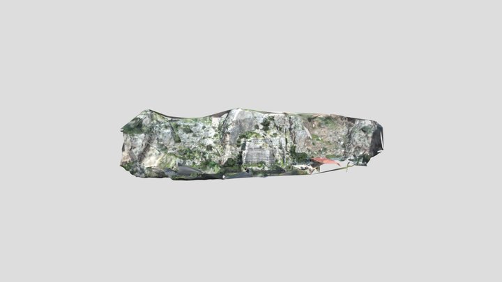 Ruderi esedra romana a Terracina 3D Model