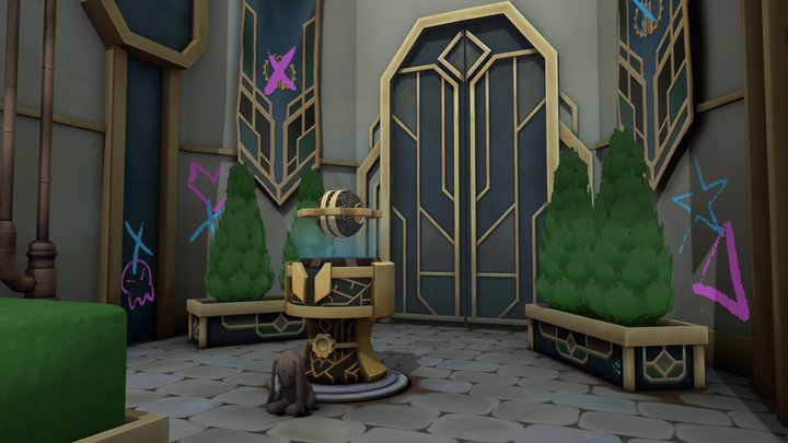 Vandalized Shrine 3D Model