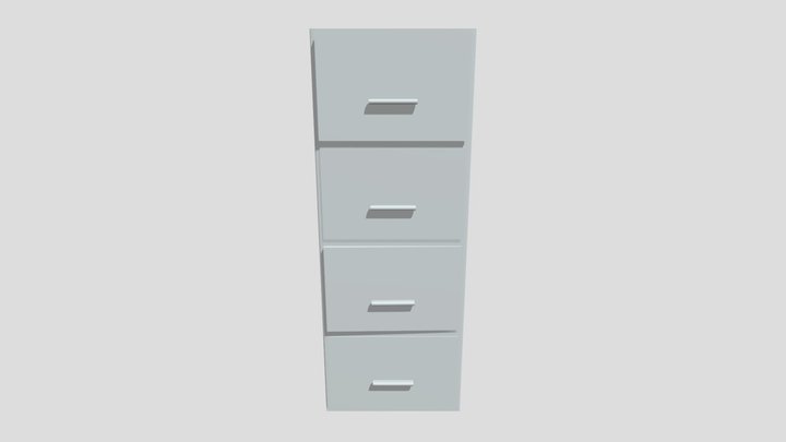 Folder Cabinet 3D Model