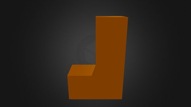 Orange Puzzle Part 3D Model
