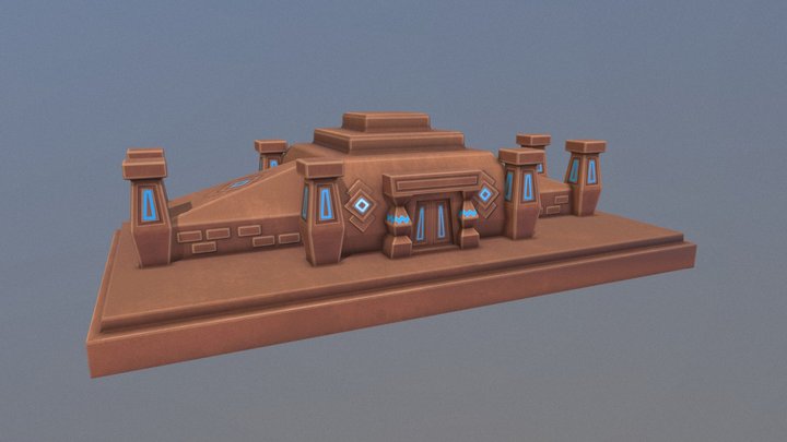 Desert Temple 3D Model
