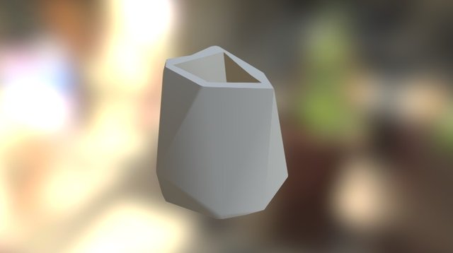 Faceted Planter 3D Model