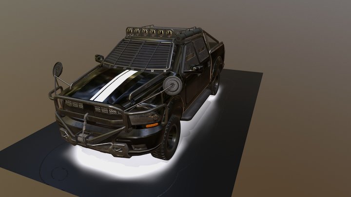 Heavyduty-pickup 3D Model
