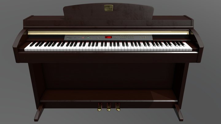 Yamaha Clavinova Piano 3D Model