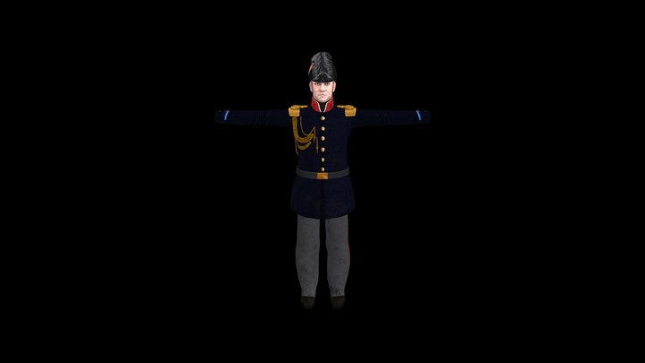 Tier 1: General officer 3D Model