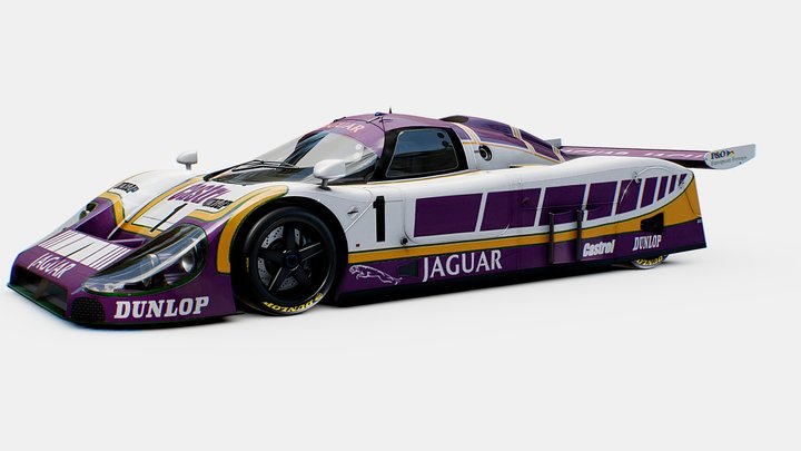 Jaguar XJR 9 | www.vecarz.com – Kostenloses 3D-Modell STL