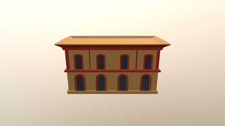 Train Station 3D Model