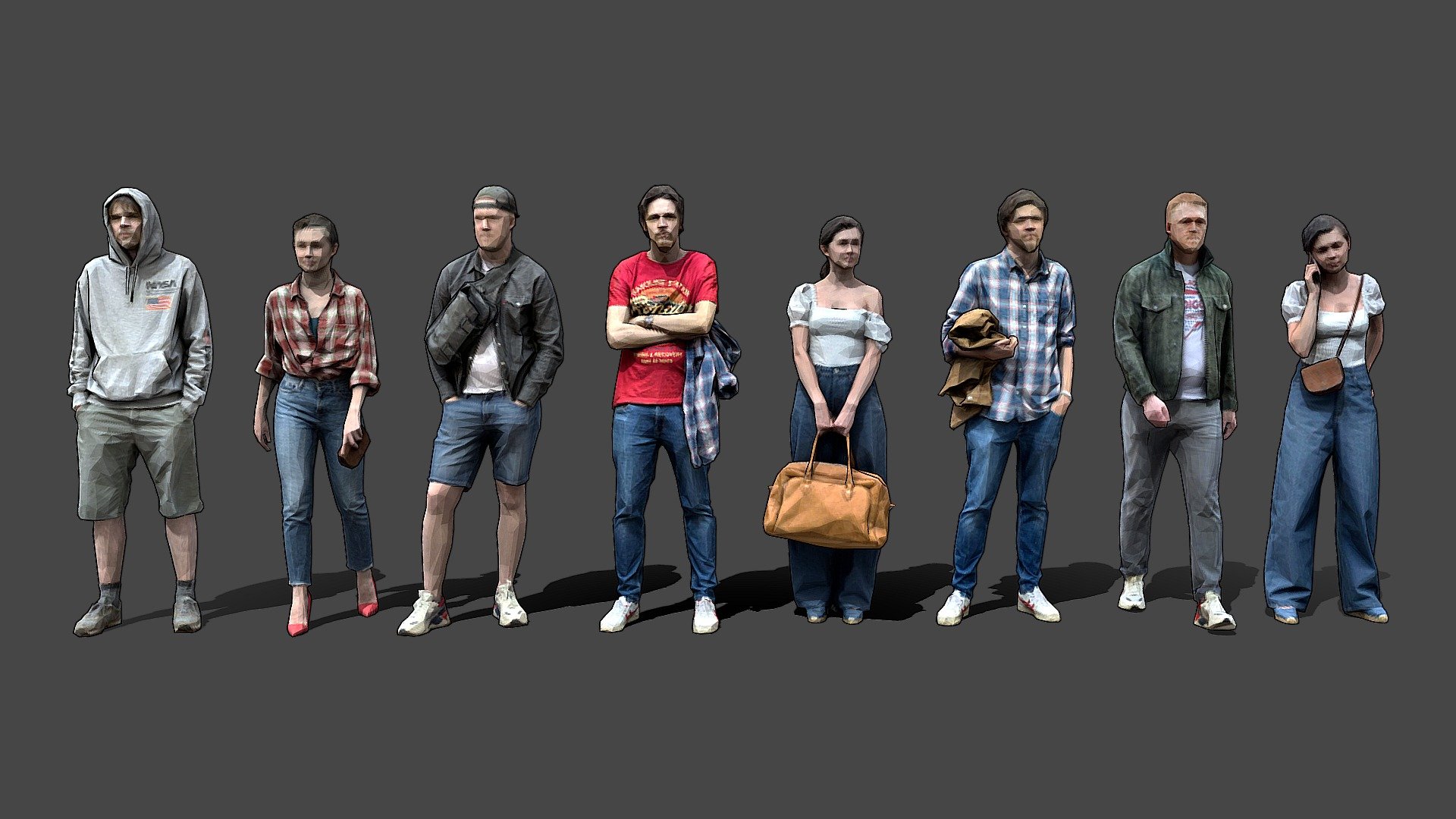 Stylized Lowpoly People Casual Pack Vol.1