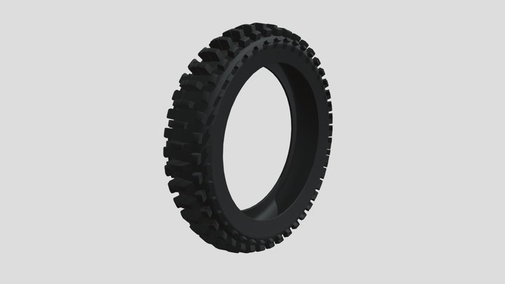 Motorbike cross/enduro tyre - FREE 3D Model
