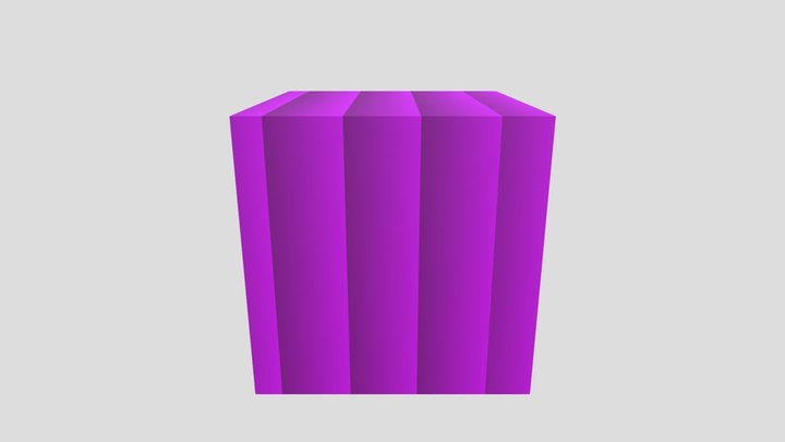 3D Purple BOX 3D Model