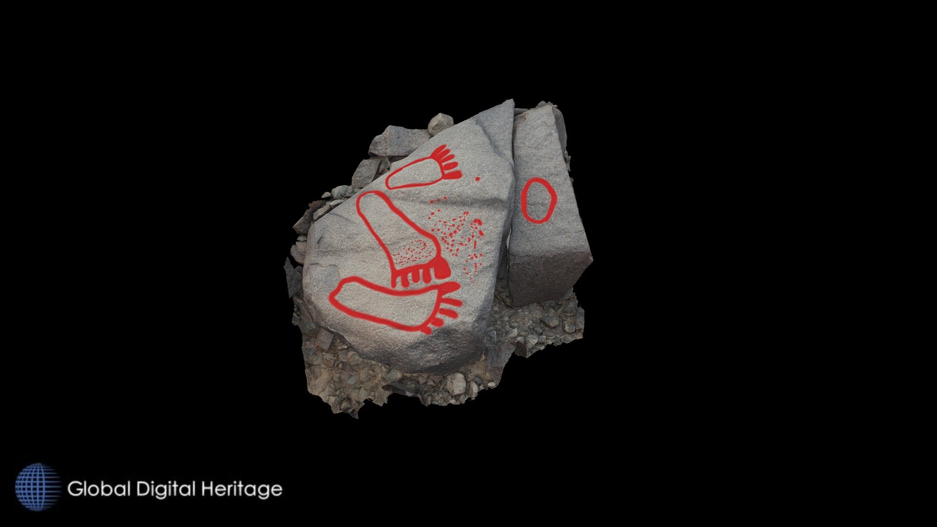 Petroglyph C25 Khatm Al Melaha, Kalba, Sharjah — Sketchfab embed 3D viewer