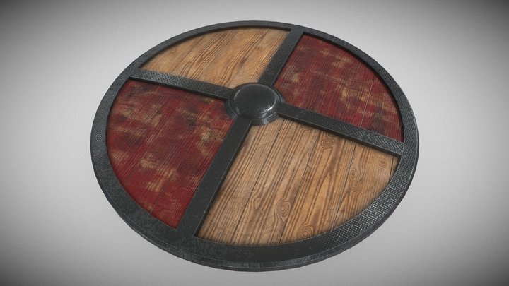 Viking Shield 3D Model