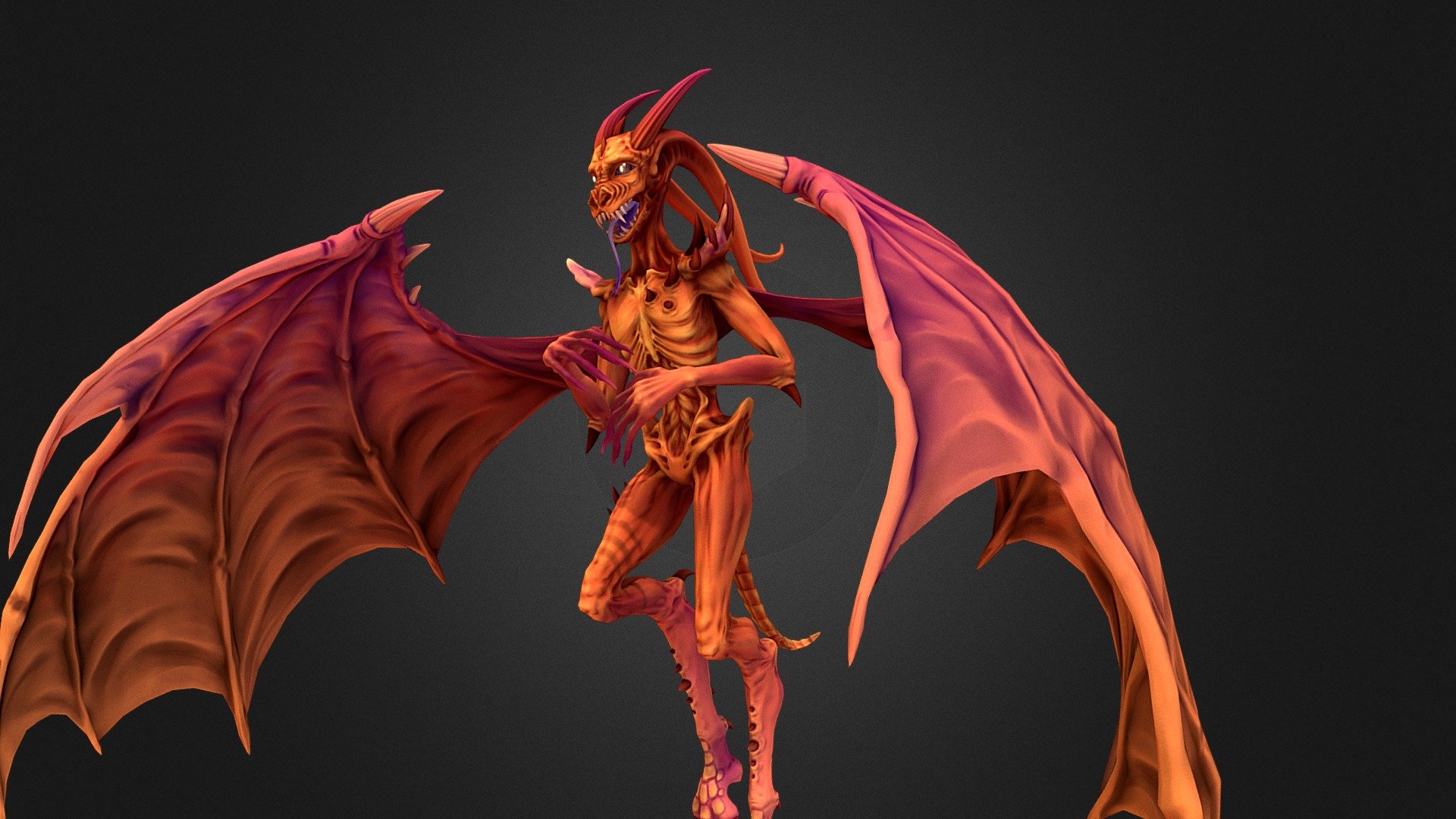 Flying demon - 3D model by Vladimir_Bannykh [b7233a1] - Sketchfab