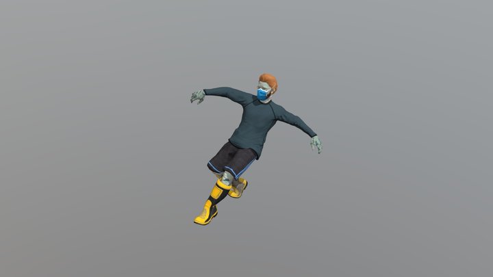 Breakdance Freezes 3D Model