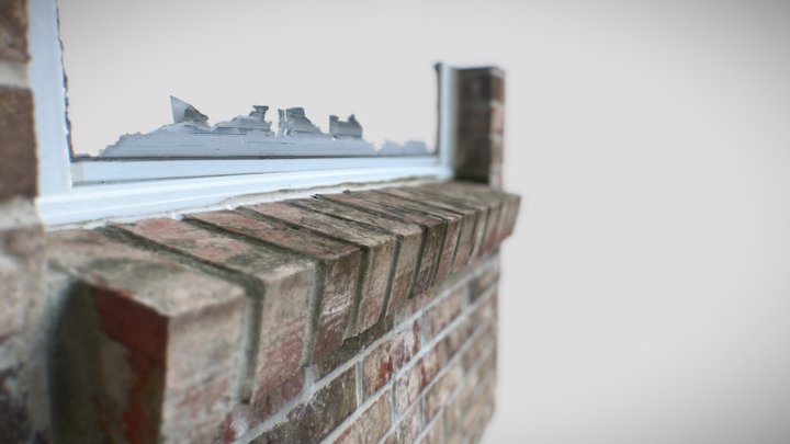 Brick Windowsill 3D Model