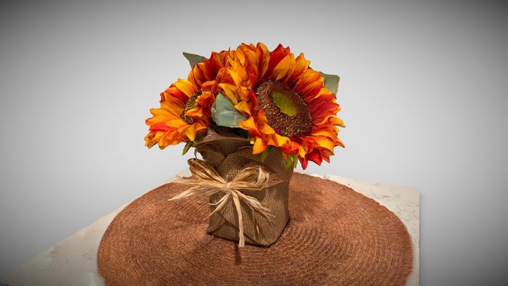 Sunflower Centerpiece Decoration 3D Model