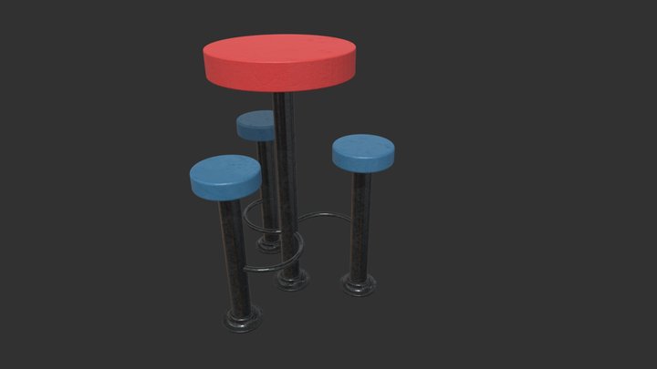 Round_table 3D Model
