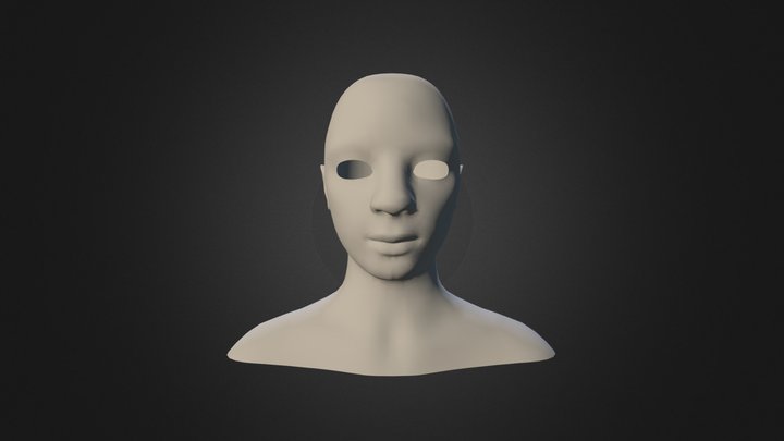 Woman's head 3D Model