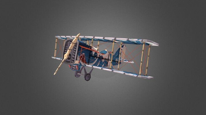 Plane Flying circus 3D Model