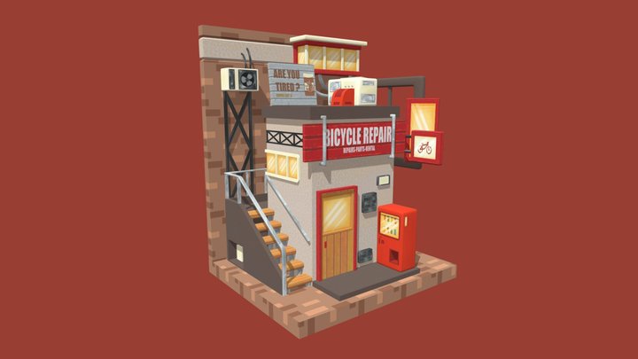 [School_Project] Diorama 3D Model
