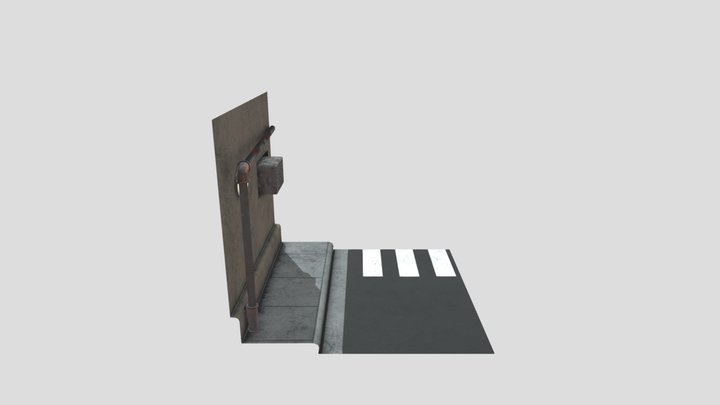 a semi-safe alleyway 3D Model