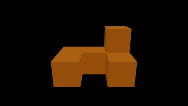 Puzzlecube Orangepart2 SA 3D Model