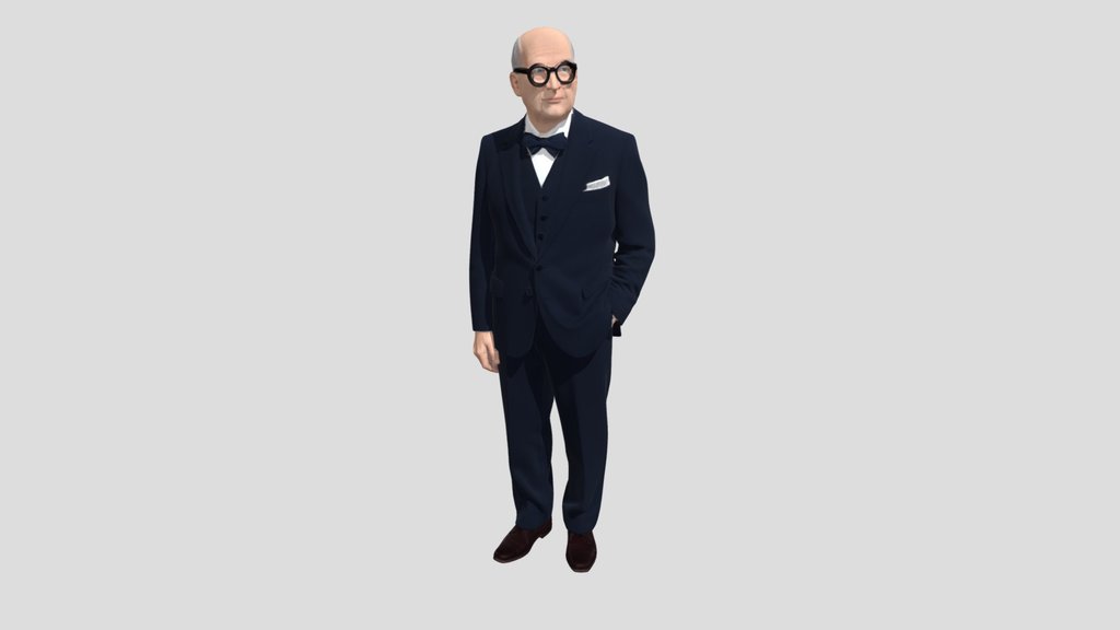 Le Corbusier Sculpture for 3D Print