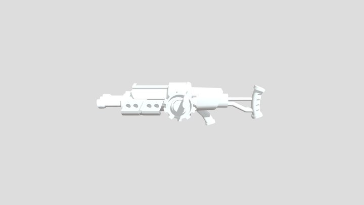 Stylised Gun 3D Model