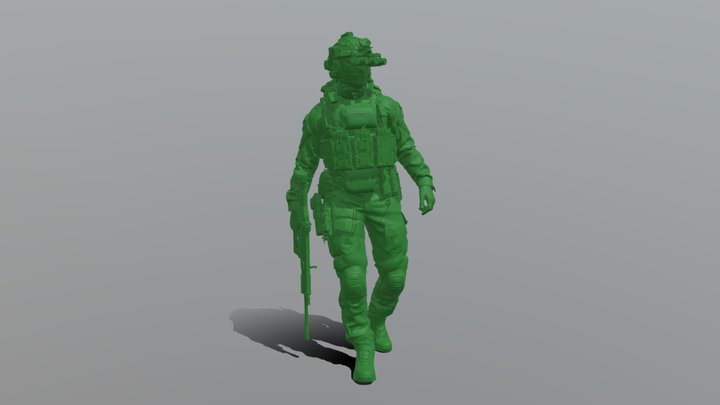Modern Special Forces 3D Model