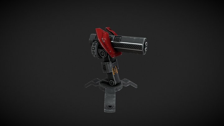 Sci fi Turret 3D Model