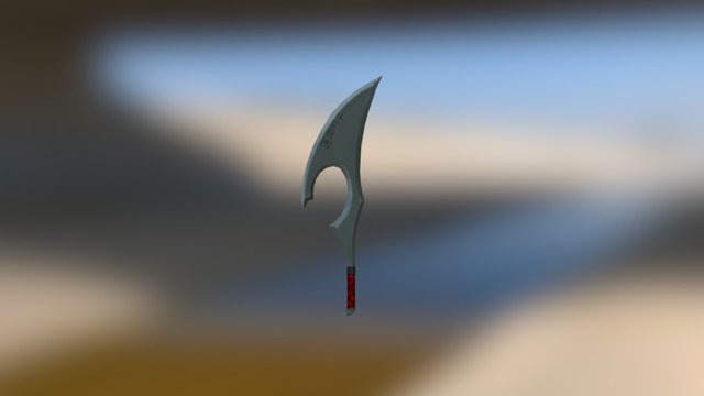 Handpainted Sword 3D Model