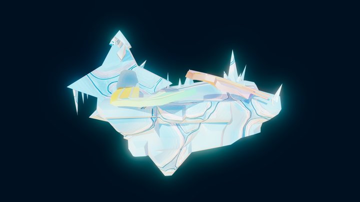 Frozen Star Environment 3D Model