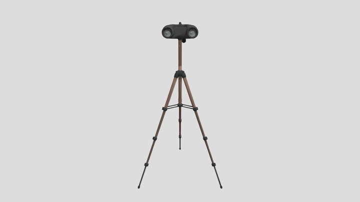 Binoculars_on_a_ Tripo_obj – Modello 3D gratuito STL