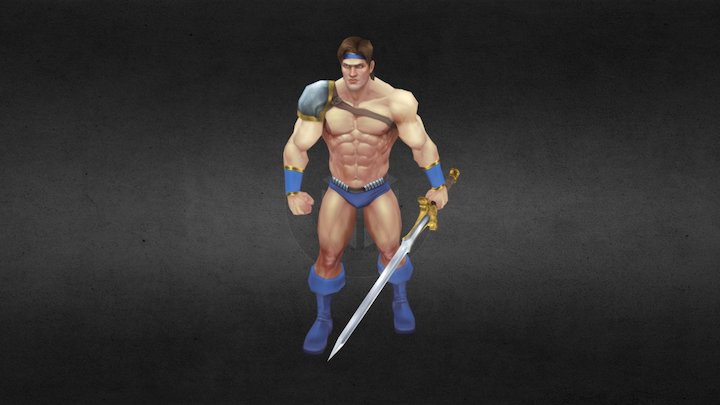 Barbarian 3D Model