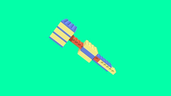 LEGO Hammer 3D Model