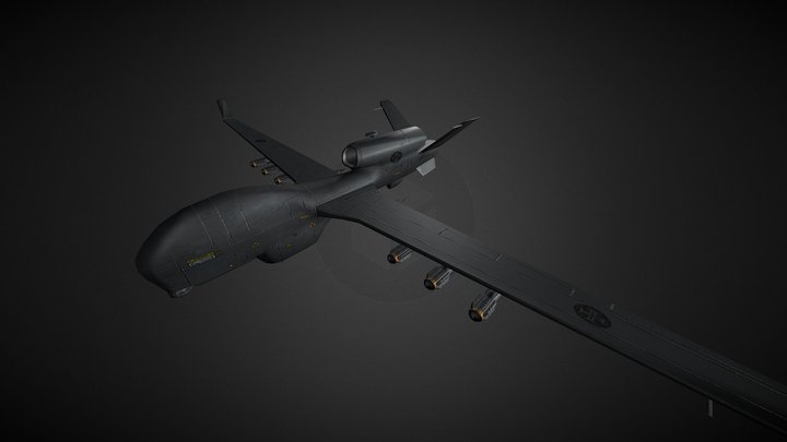 Triton UAV 3D Model