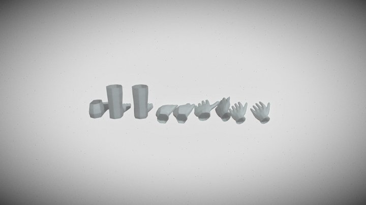 hand and feet models 3D Model
