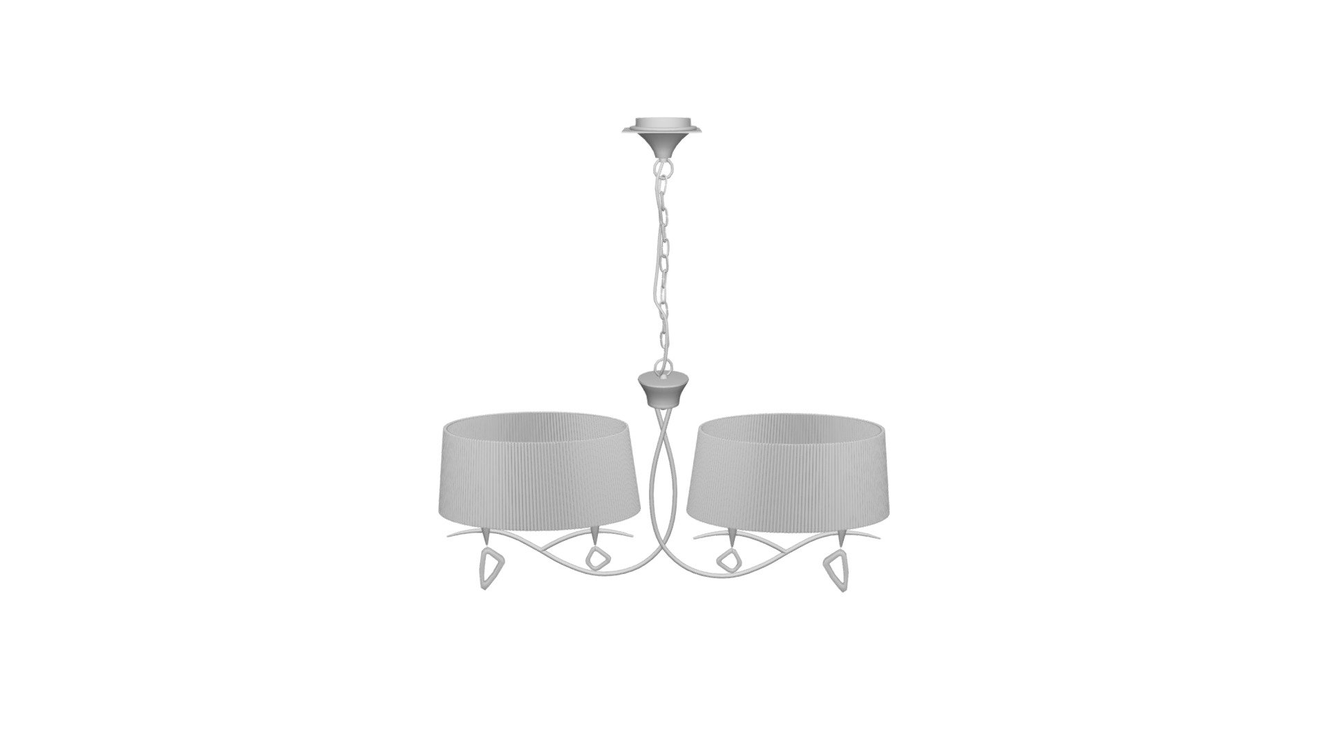 Подвесная люстра Mantra Mara Chrome - White ... - 3D model by dg-home ...