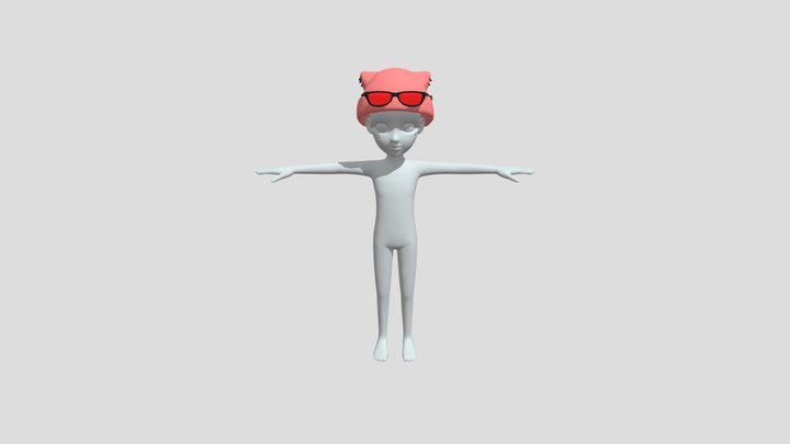 Hat FBX file prefab zepeto template 3D Item 024 3D Model