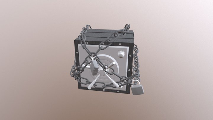 Safe and chain 3D Model