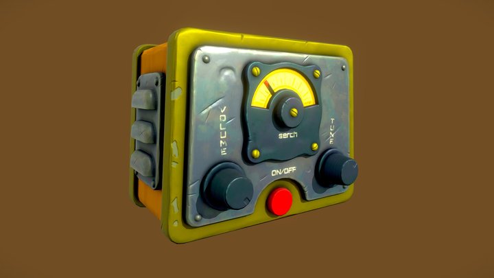 Stalized radio 3D Model