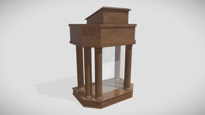 Church Pulpit 3D Model