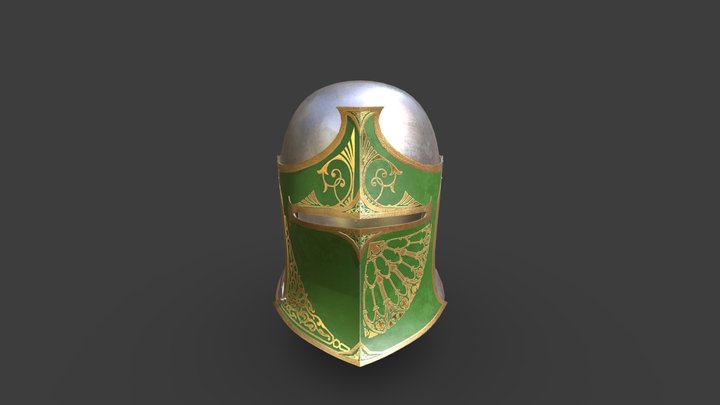 The experimental barbute 3D Model