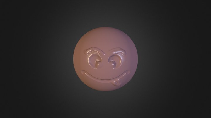 Scary Smiley Face 3D Model