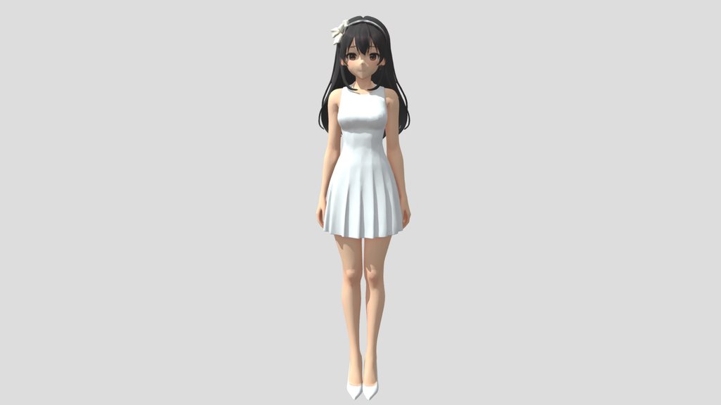White dress girl 1